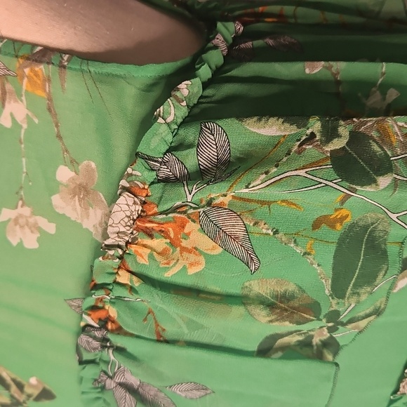 Maxsport Lush Verdant Tiered Ruffle Mini Dress - Picture 9 of 14